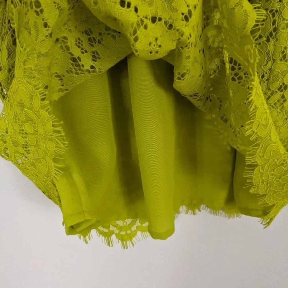 J. Crew Lace Yellow Halter Neck Blouse XXS